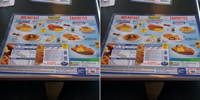 Waffle House Menu