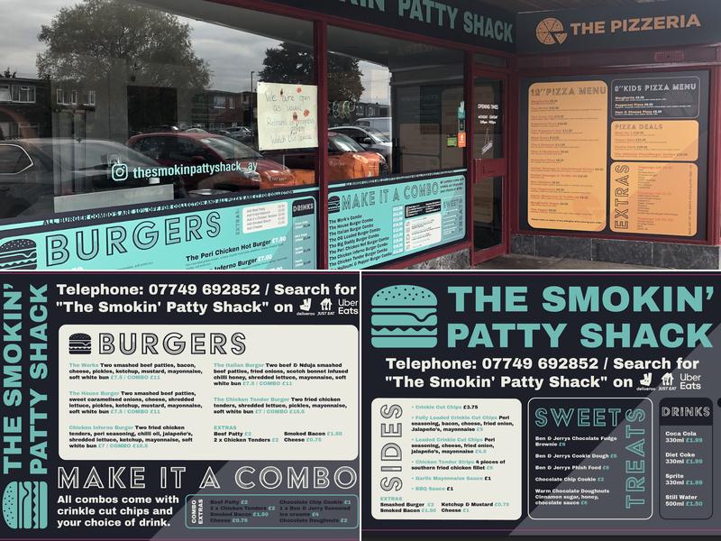 The Smokin' Patty Shack Menu
