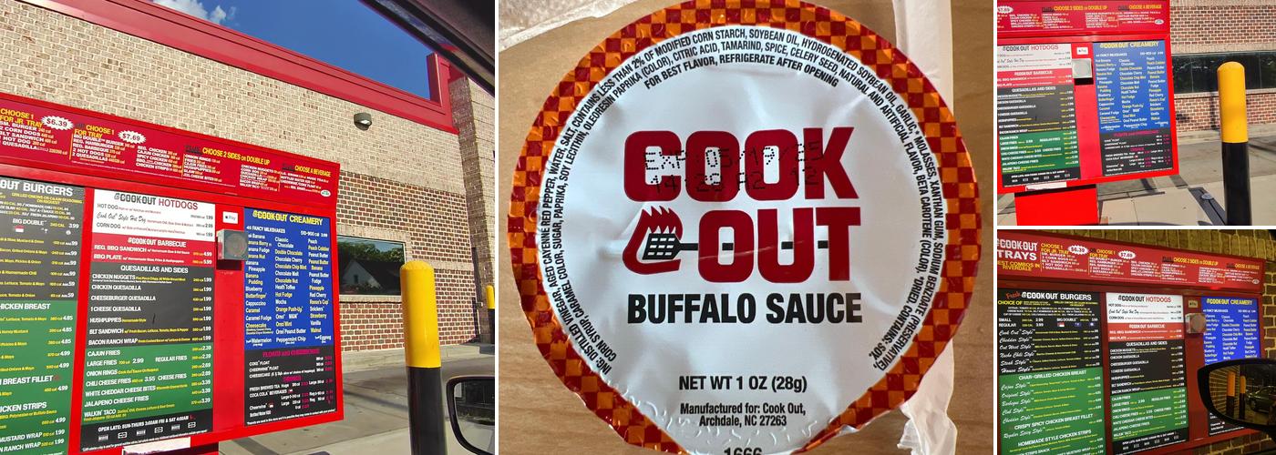 Cook Out Menu