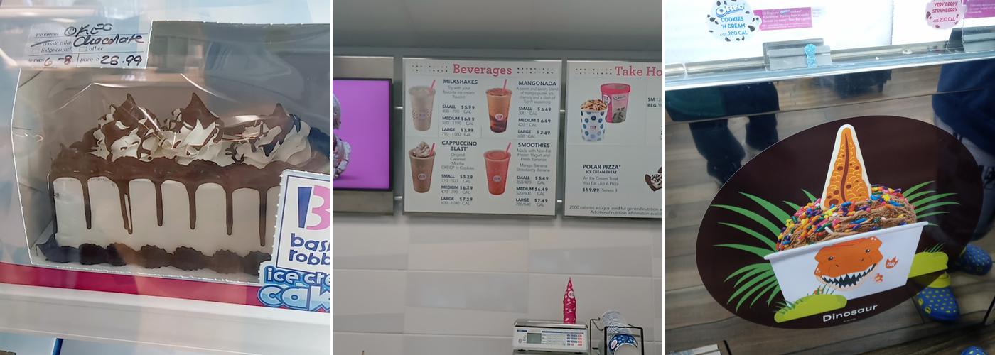 Baskin-Robbins Menu