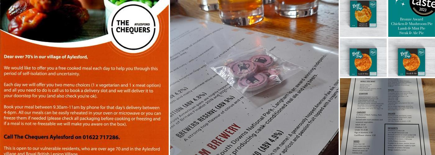 The Chequers Inn, Aylesford Menu