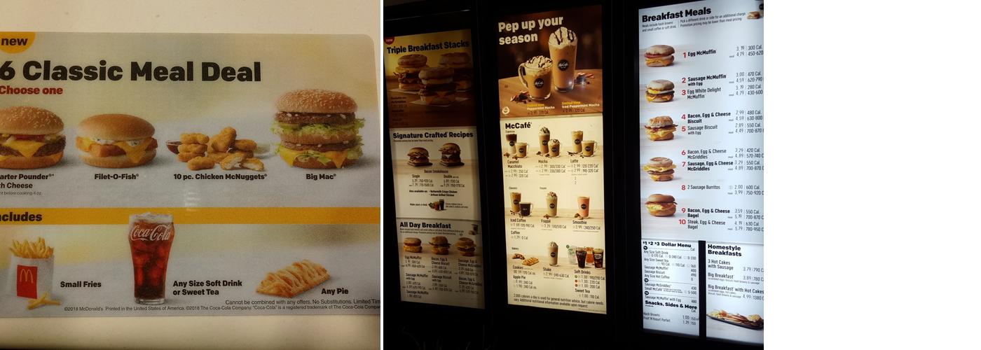 McDonald's Menu