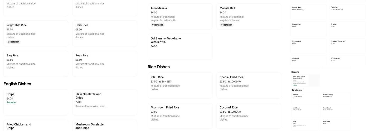 Larkfield Tandoori Menu