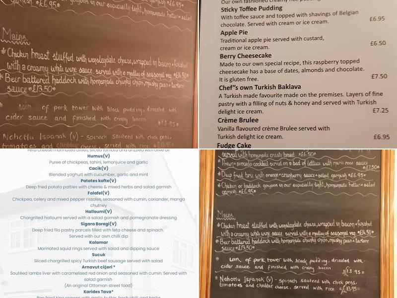 The Greyhound At Bagby Menu