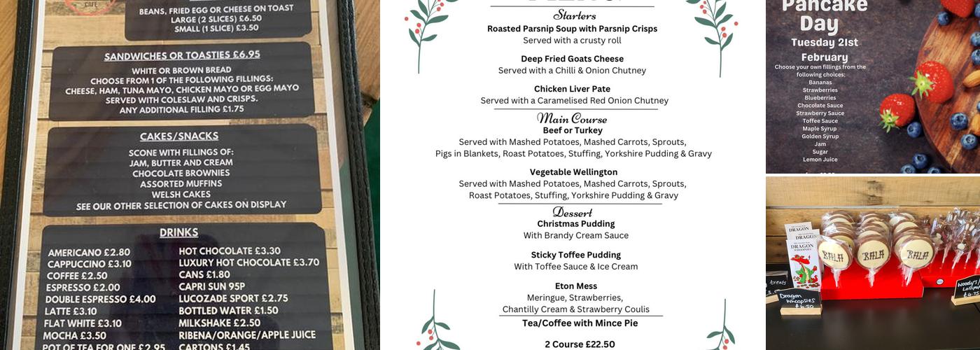 Caffi Woody's Cafe Menu