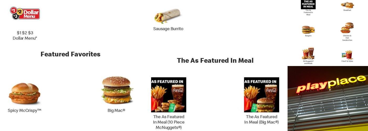 McDonald's Menu