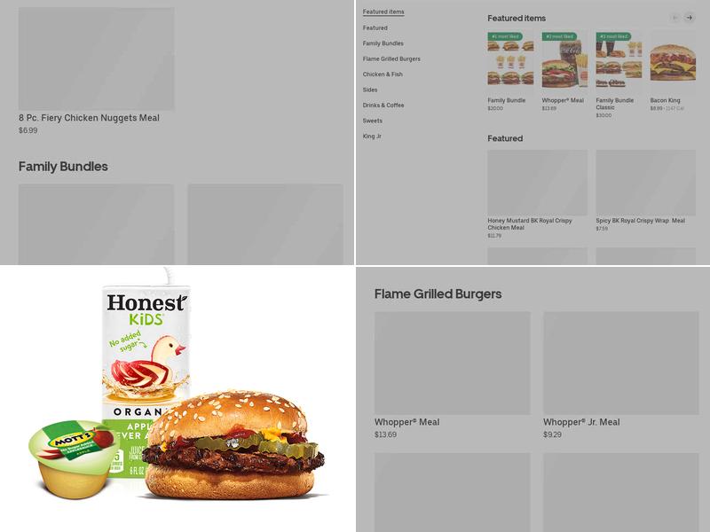 Burger King Menu