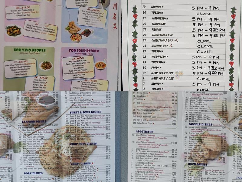China Garden Menu