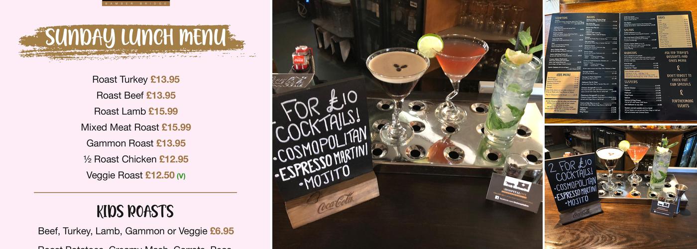 The Hospital Inn Menu