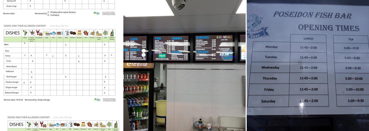 John Dory Fish Bar Menu