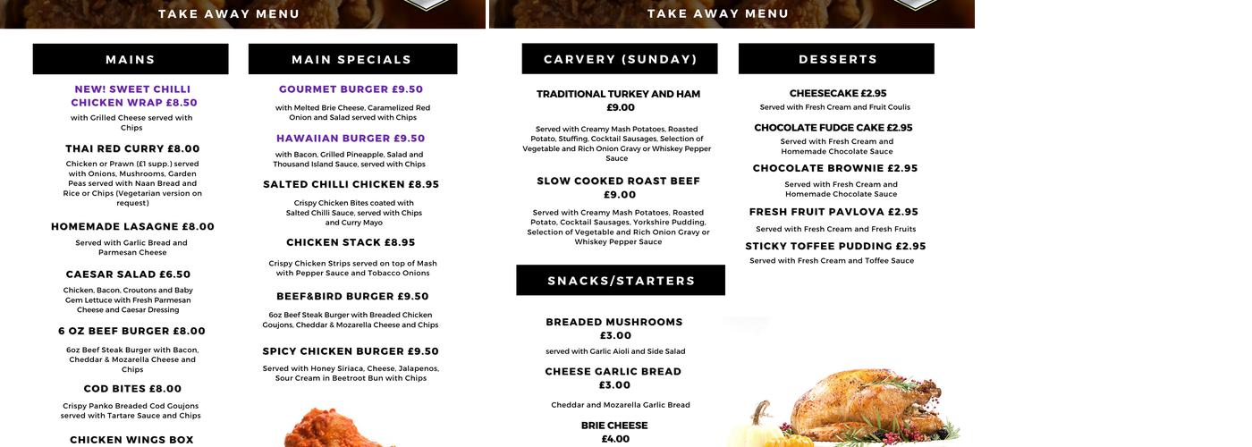 The Clubhouse Grill Menu