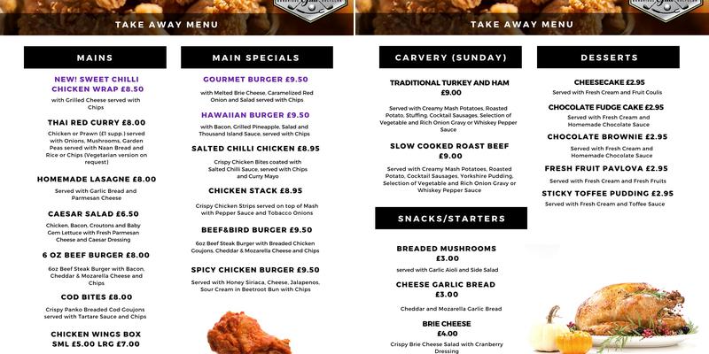 The Clubhouse Grill Menu