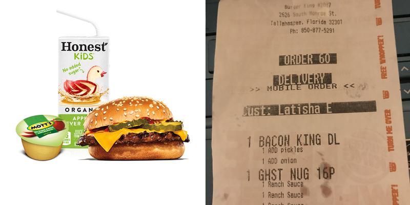 Burger King Menu