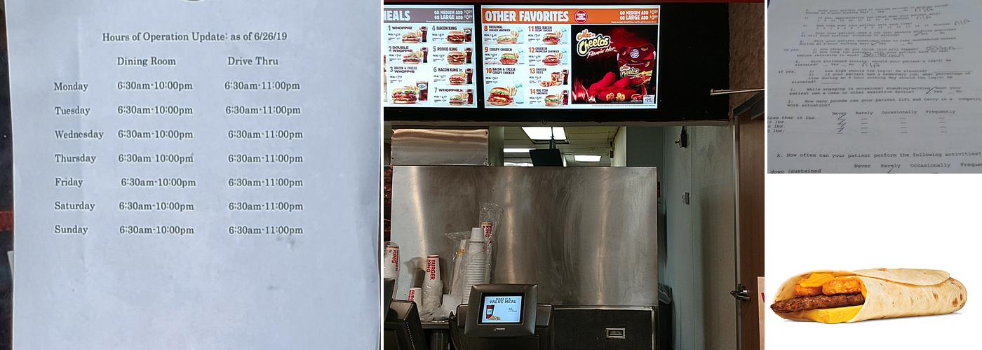 Burger King Menu