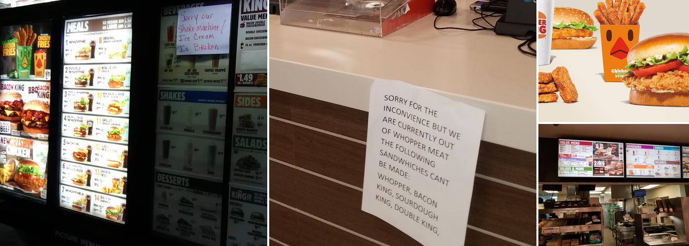 Burger King Menu