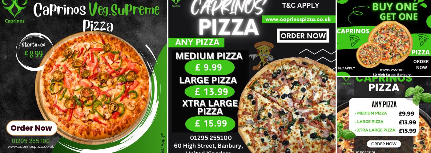 Caprinos Pizza Banbury Menu