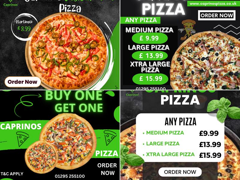 Caprinos Pizza Banbury Menu