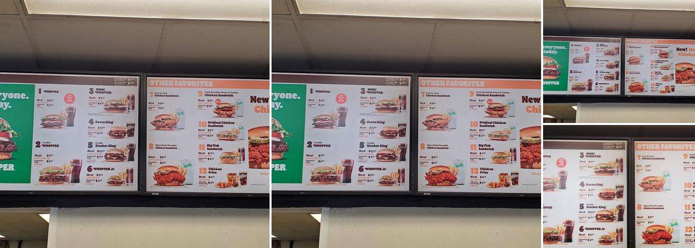 Burger King Menu