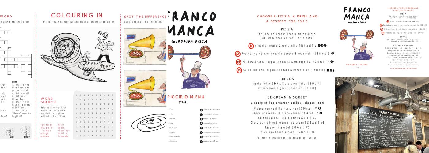 Franco Manca Oxford Menu