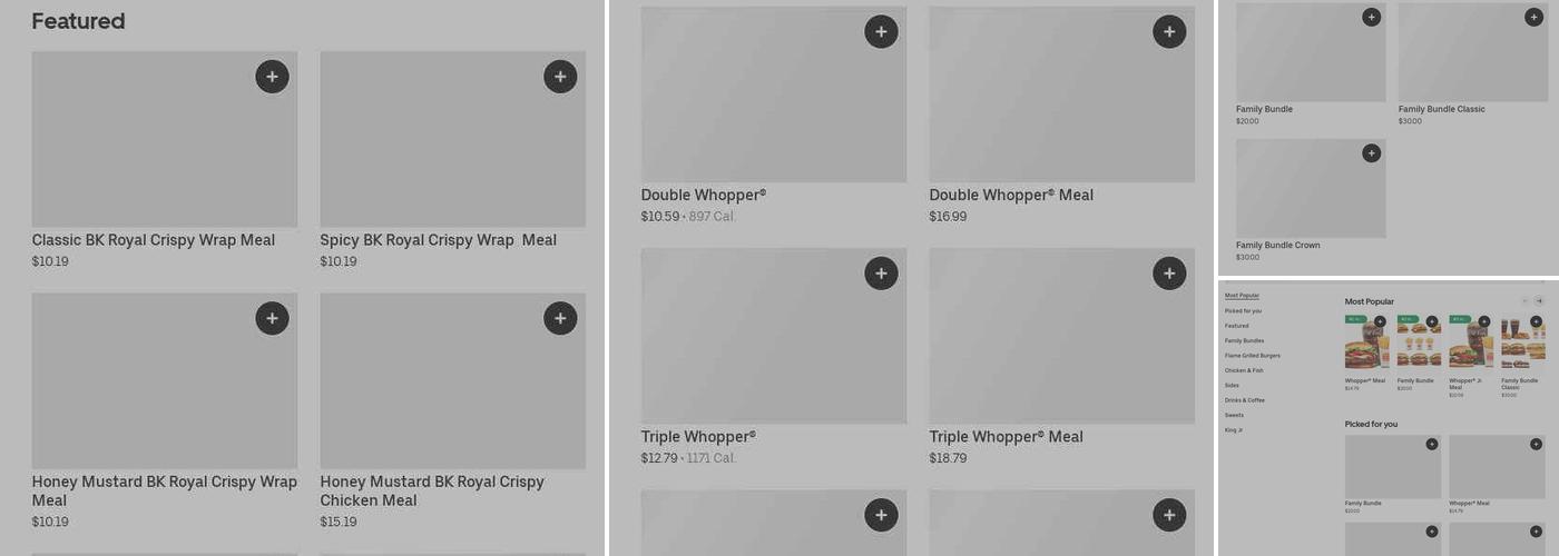 Burger King Menu