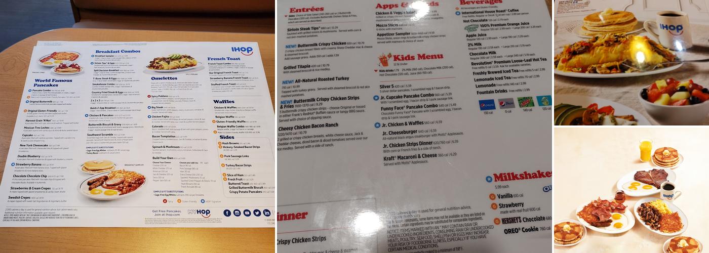 IHOP Menu