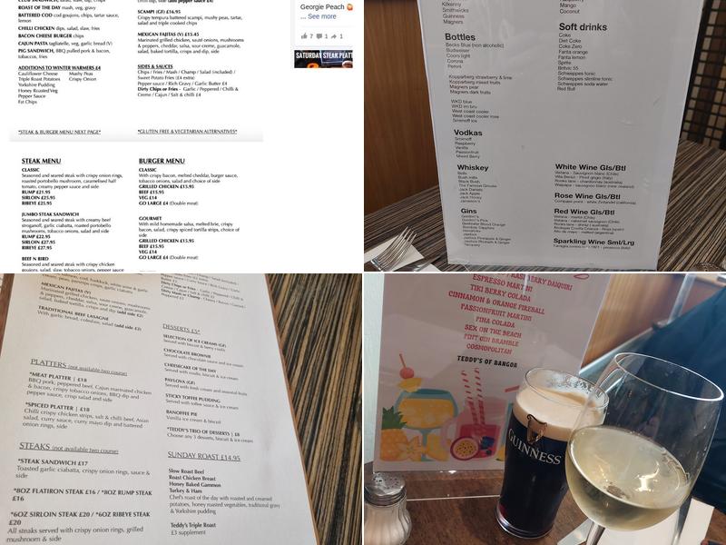 Teddy's Bar & Grill Menu