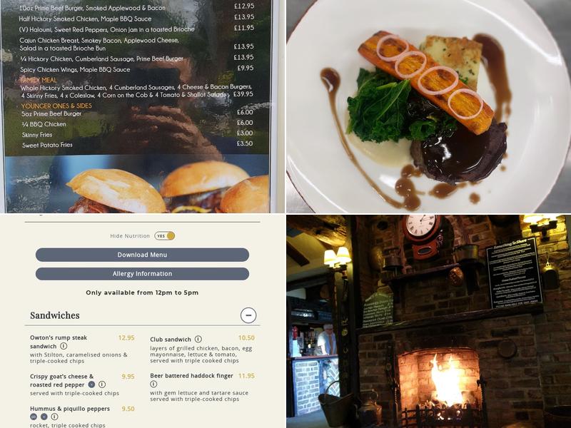 The Kingswood Arms, Banstead Menu