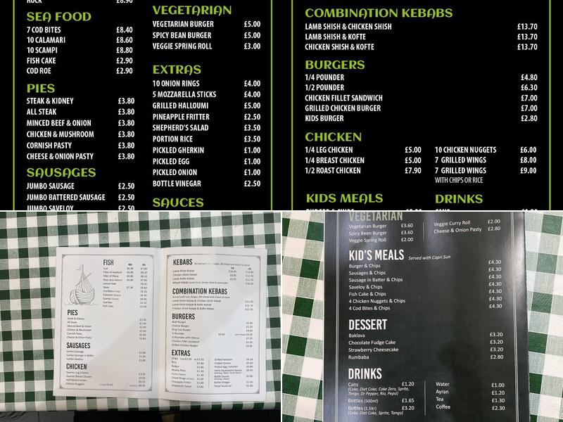 WOODMANSTERNE FISH AND GRILL Menu