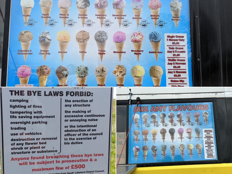 Roy's Ices Menu