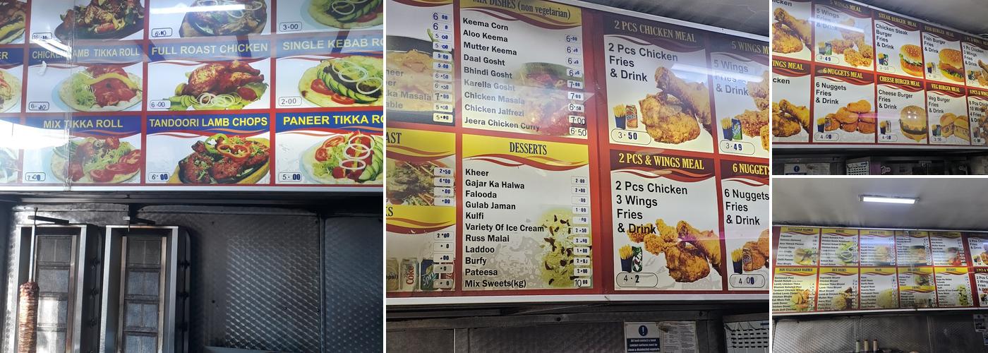 Baba Zeera Kebabish Menu