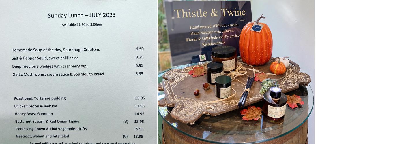 The Artisan Corner Bistro Menu