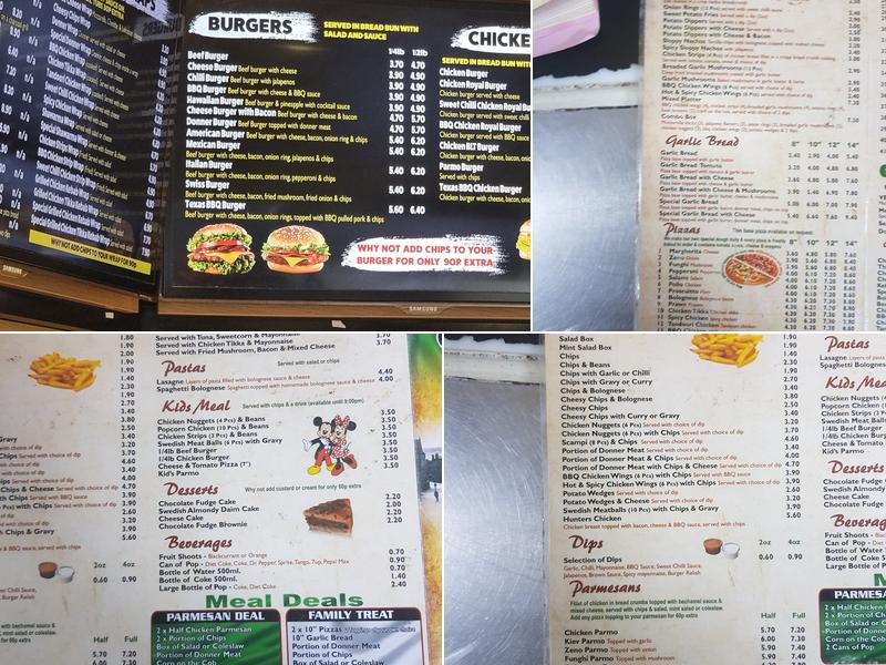 Pizza Cottage Menu