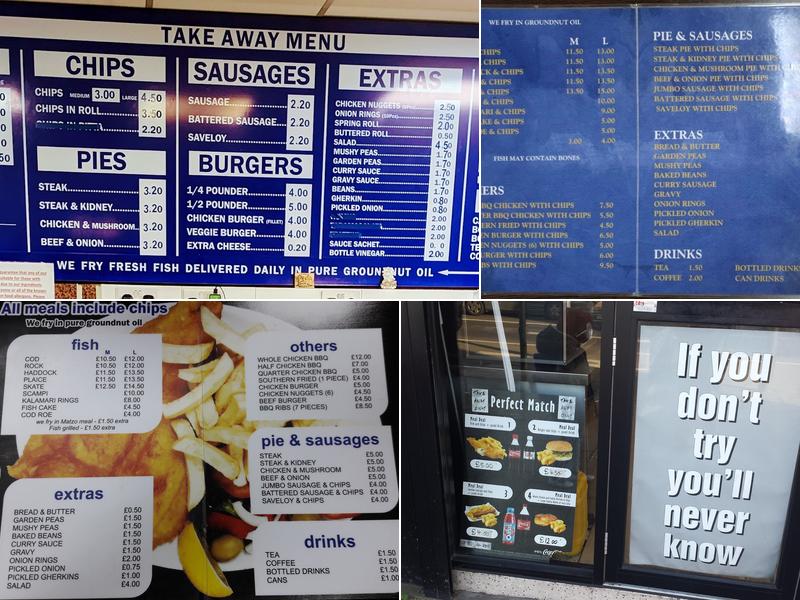 The Original George’s Fish Bar Menu