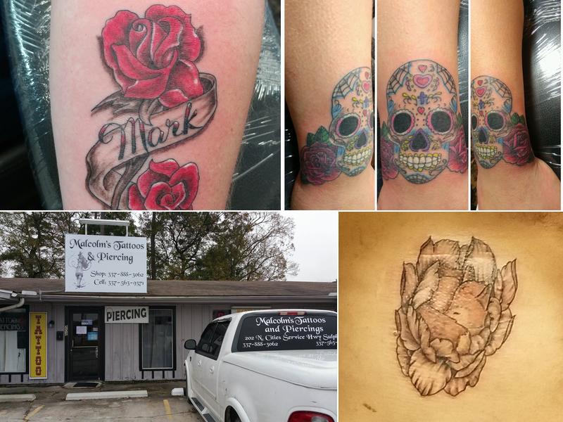 Malcolm's Tattoos and Piercings