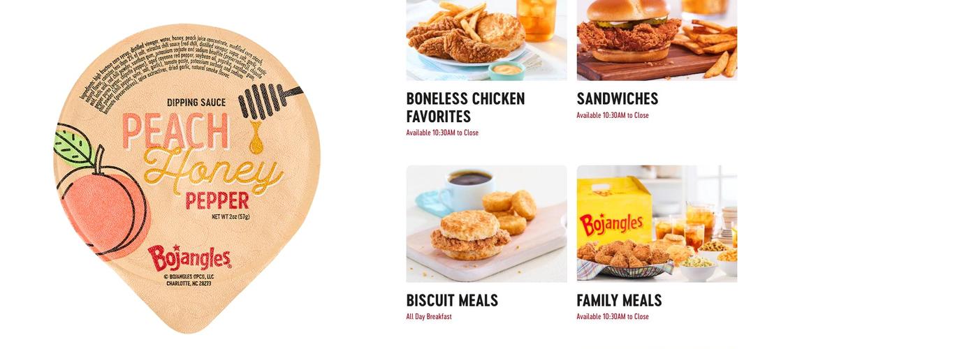Bojangles Menu