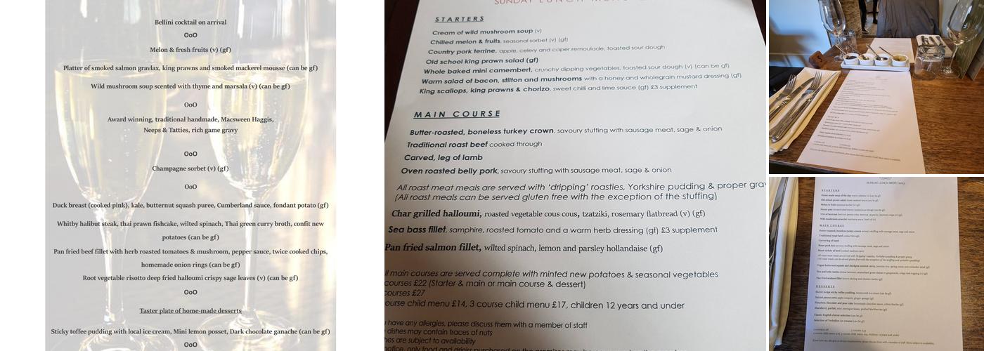 Beatson House Restaurant Menu