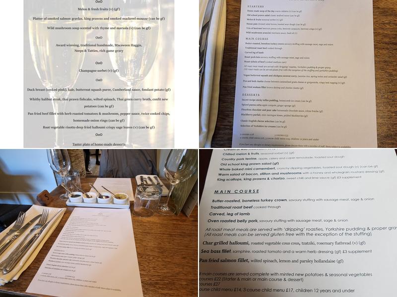 Beatson House Restaurant Menu