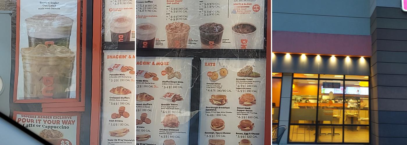 Dunkin' Menu