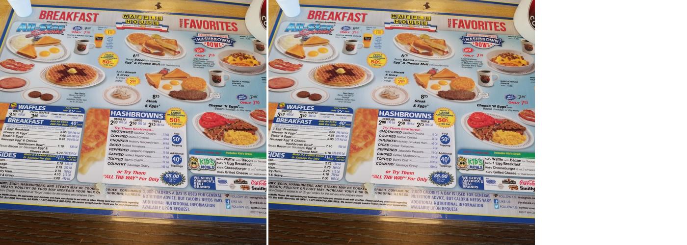 Waffle House Menu