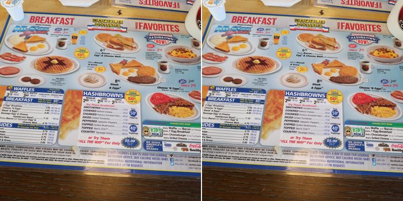 Waffle House Menu