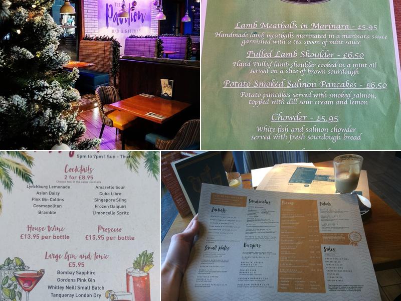 The Pavilion Menu