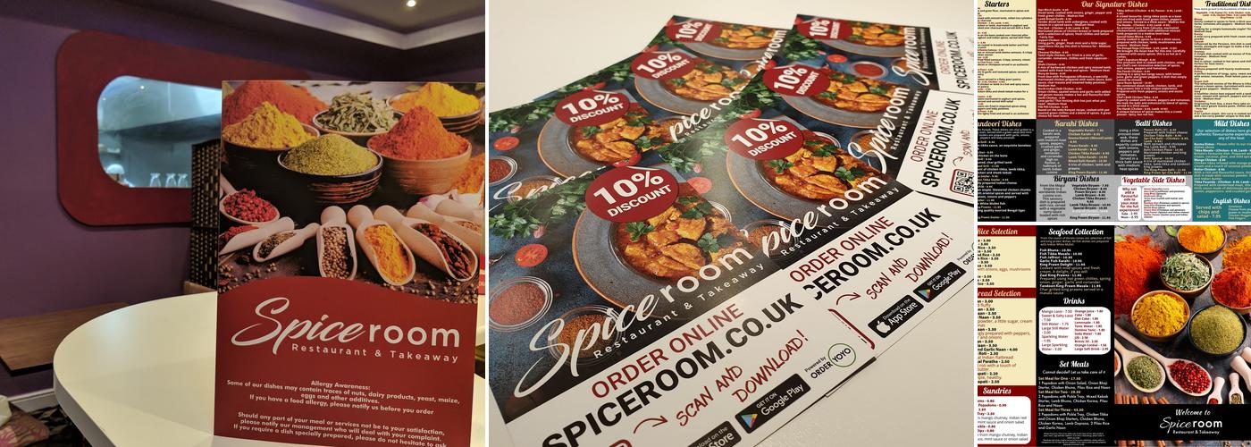 Spice Room Restaurant & Takeaway Menu