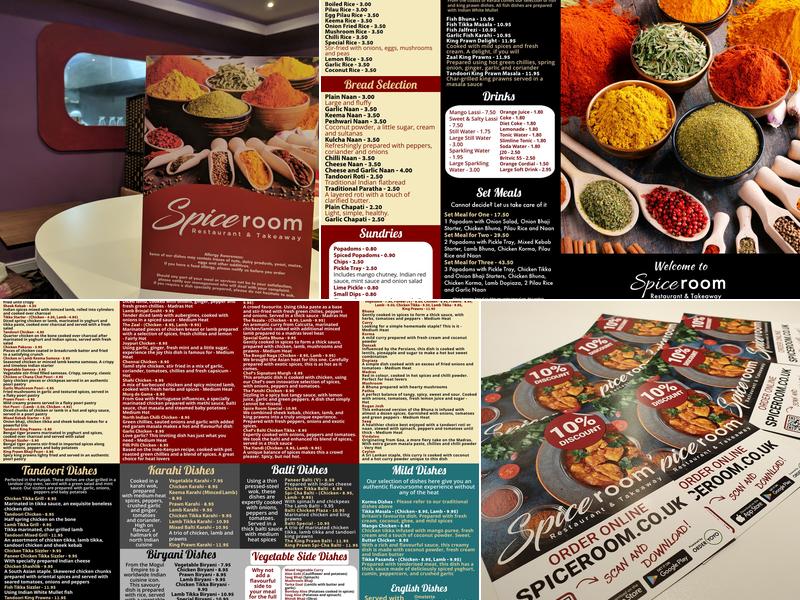 Spice Room Restaurant & Takeaway Menu