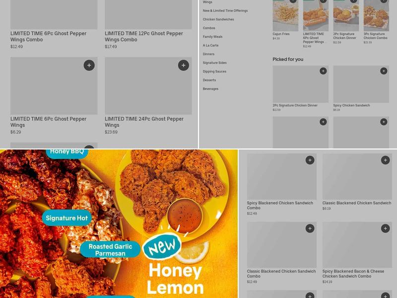 Popeyes Louisiana Kitchen Menu