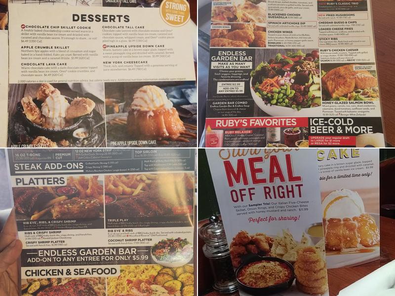 Ruby Tuesday Menu