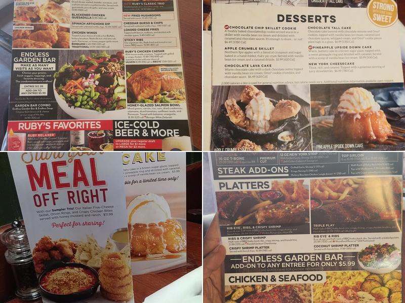 Ruby Tuesday Menu
