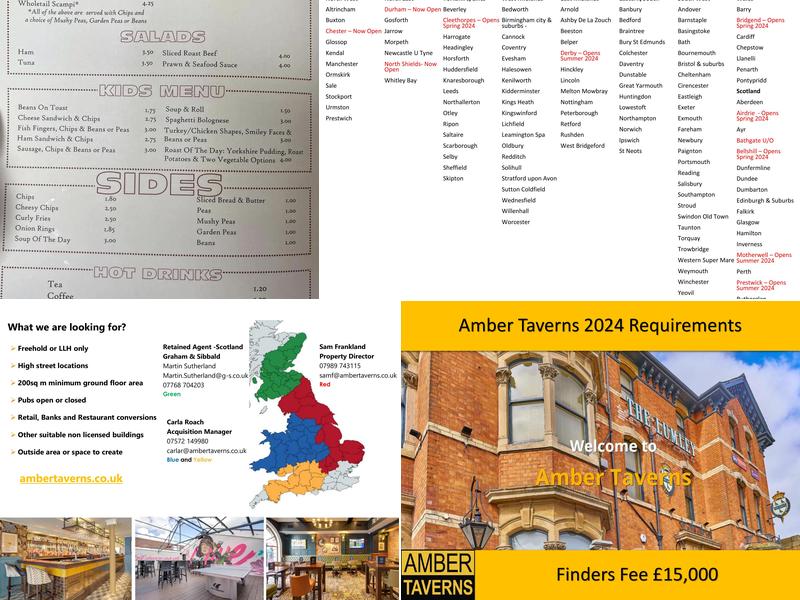 Chennells - Amber Taverns Menu