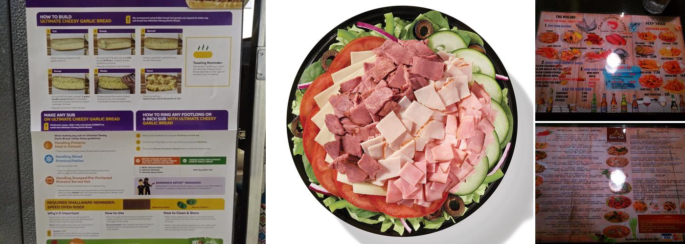 Subway Menu