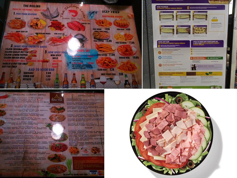 Subway Menu