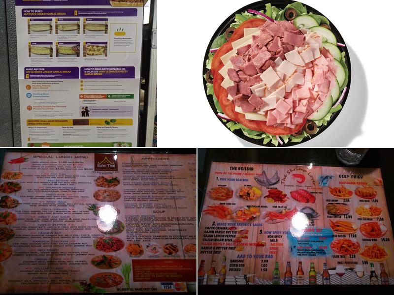 Subway Menu